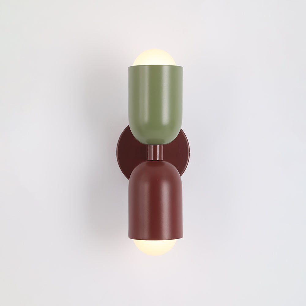 Valentina Applique Murale Cylindre Scandinave Métal Coloré Salon