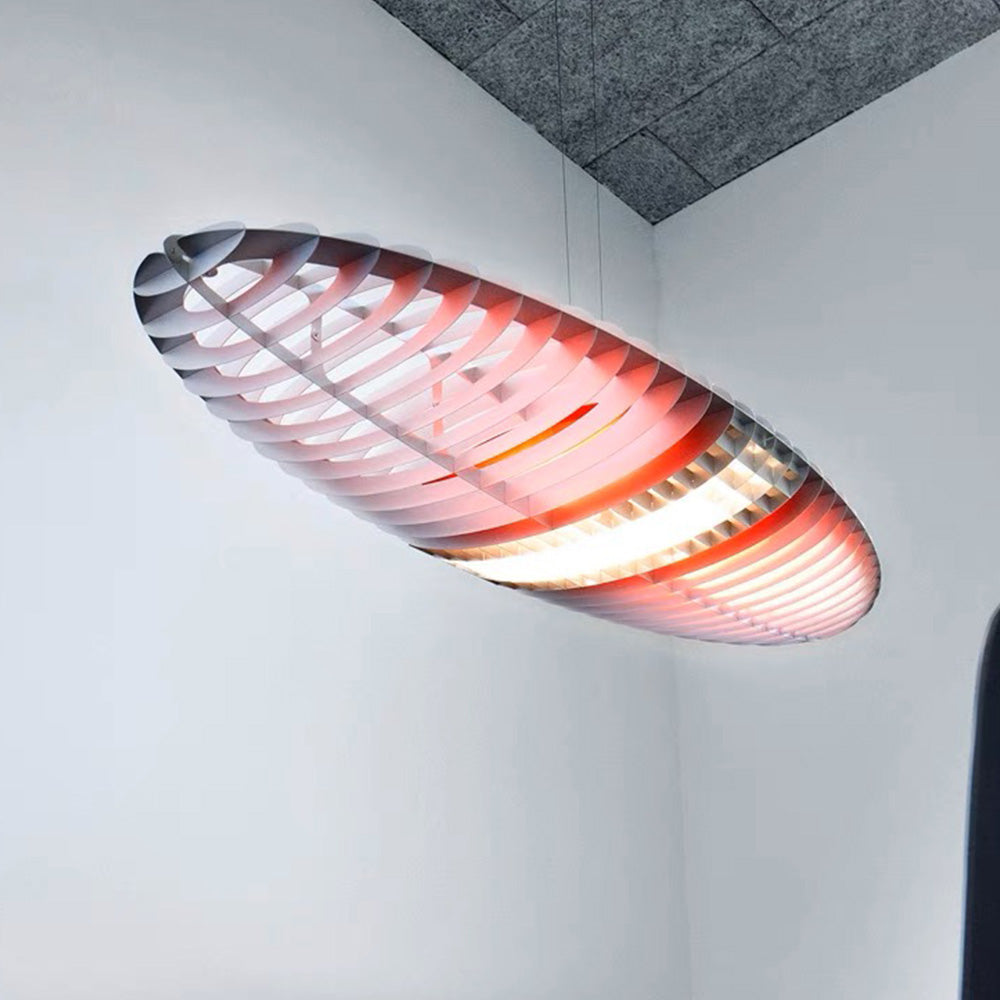 Arisha Suspension Feuille Contemporaine, Acier Inoxydable/Acrylique, Chambre
