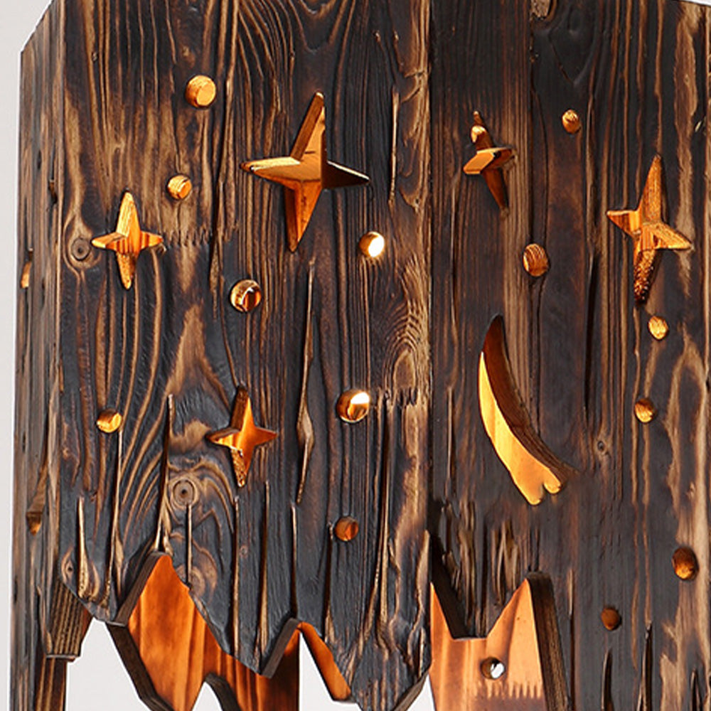 Epoch Suspension Irrégulier Rustique, Bois/Metal, Bois, Chambre