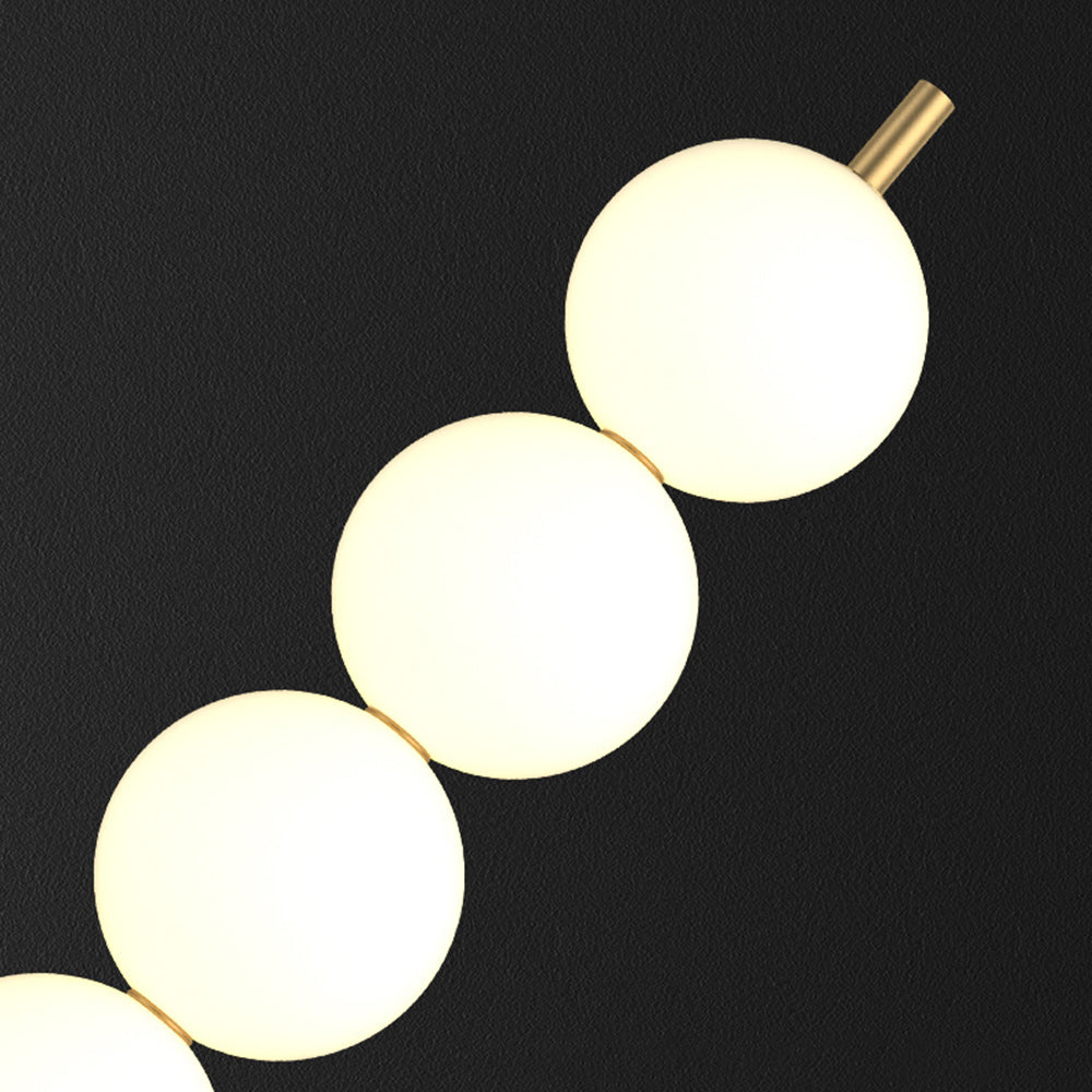 Valentina Design Lampadaire Globe Moderne Métal Laiton/Blanc Salon