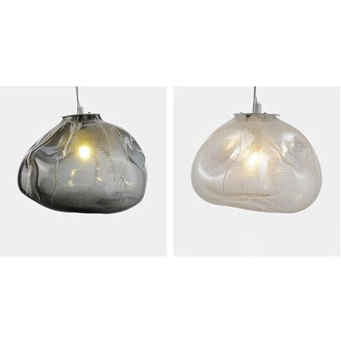 Avi Suspension Globe, Metall/Glas, Klar/Grau/Amber