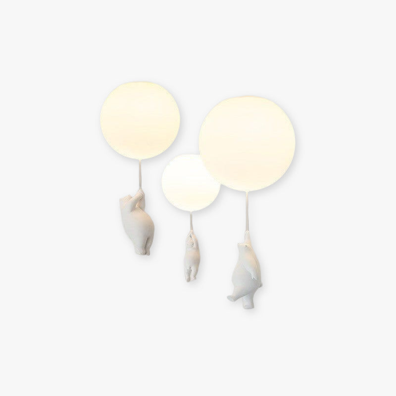 Aria Suspension/ Plafonnier Ballon Moderne, Résine Chambre