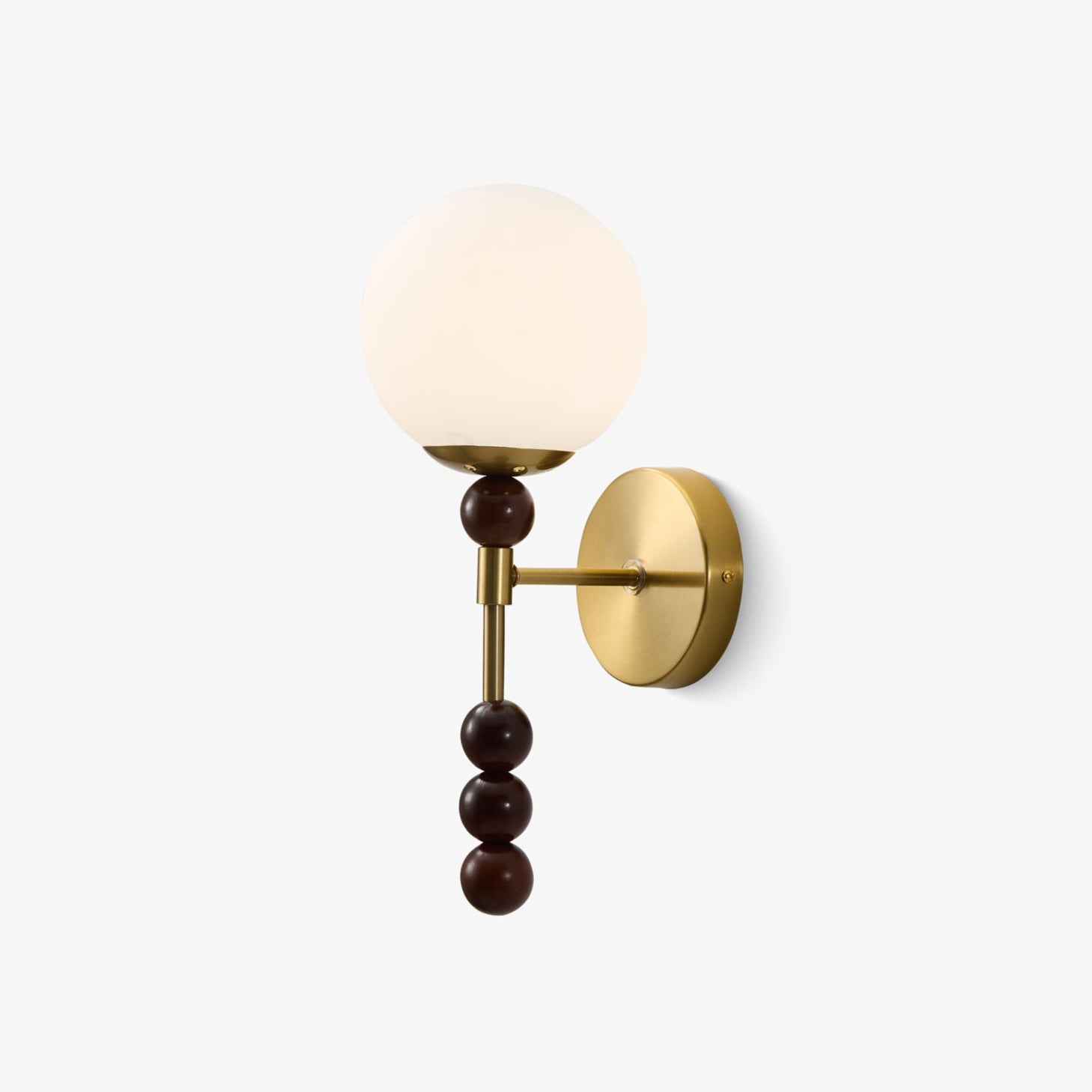 Colette Globe Bois Verre Applique Murale