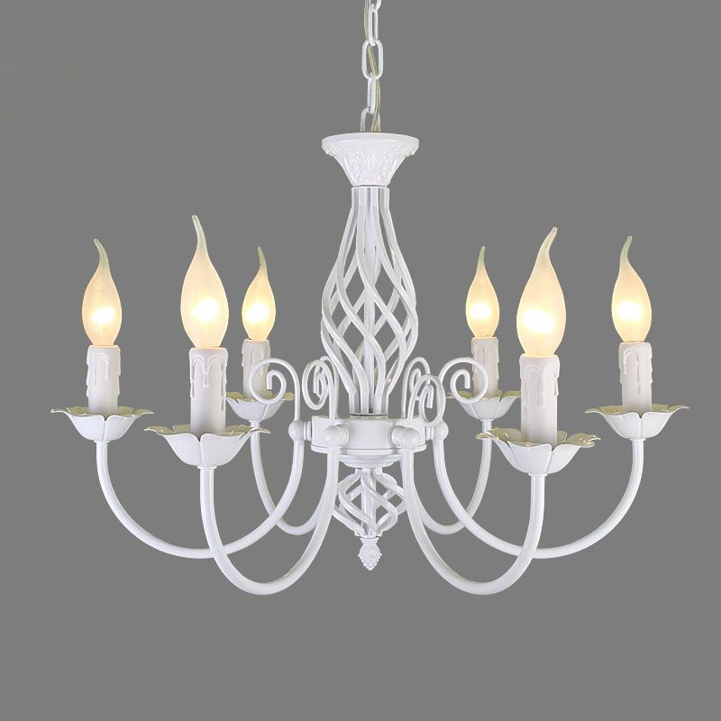 Sliva Lustre Lanterne Retro, Metal/Verre, Blanc/Noir, Salon
