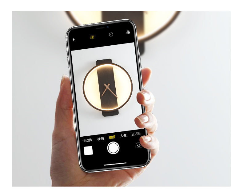 Arisha Applique Murale Ronde/Carrée Moderne, Or/Noir