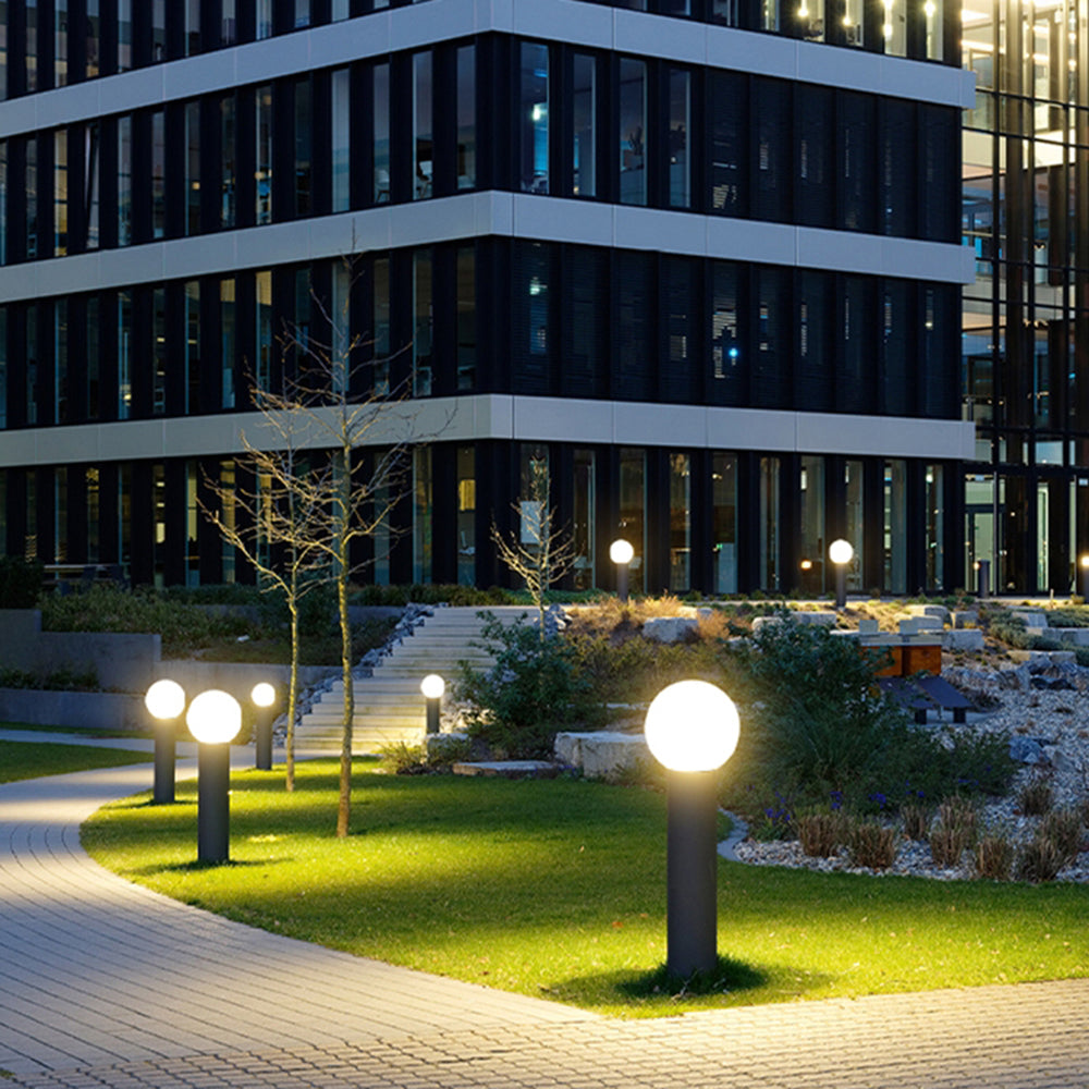 Ray Moderne LED Lampadaire Extérieur Noir Métal Allée Cour