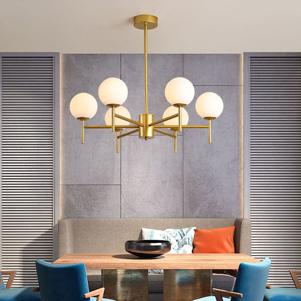 Silva Suspension Multi Nordique, Metal/Verre, Or/Noir, Chambre