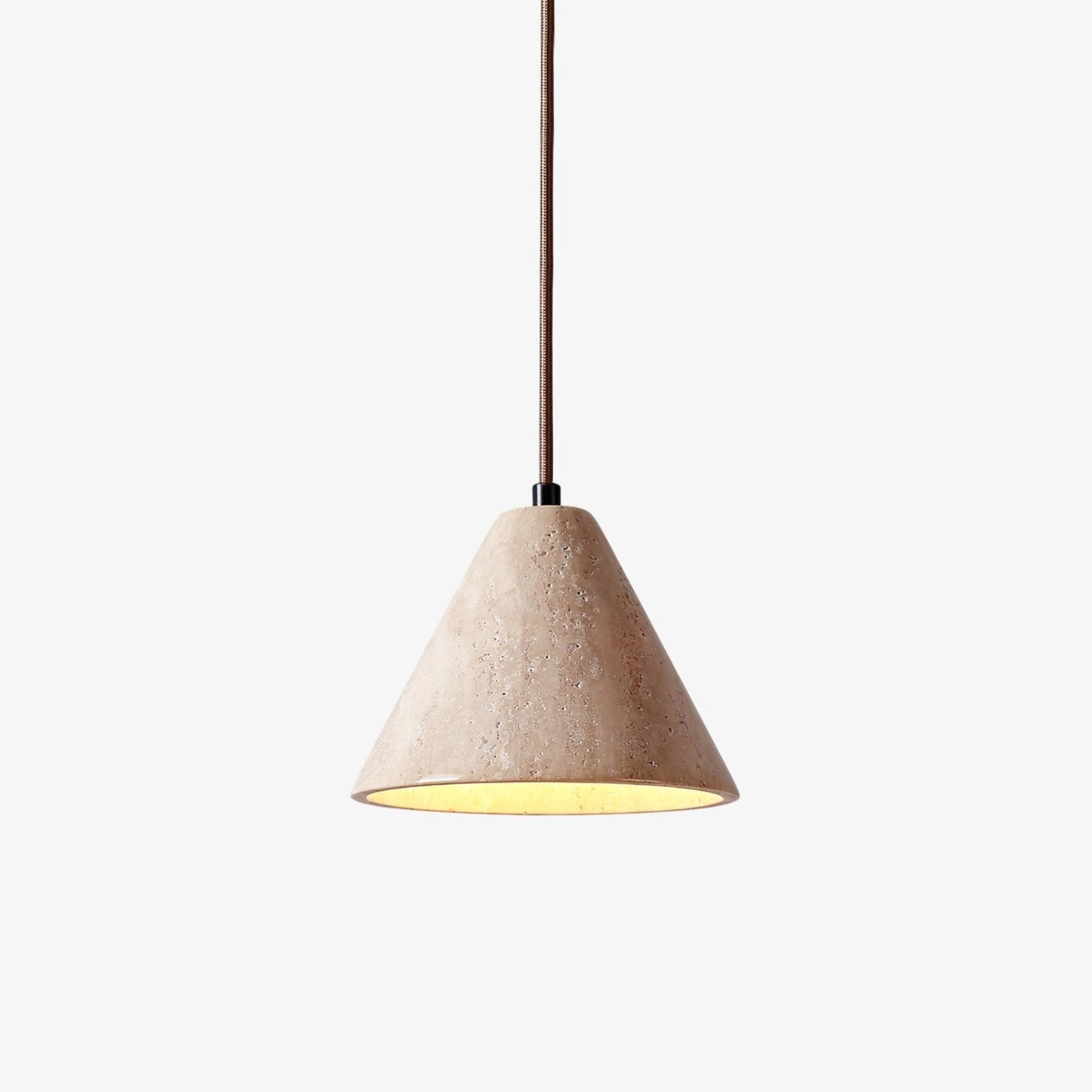 Cezoriel Conical Travertine Pendant Light - Letslighting