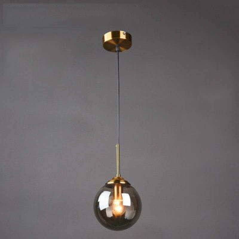 Valentina Luminaires Suspension Verre Transparent Ambre