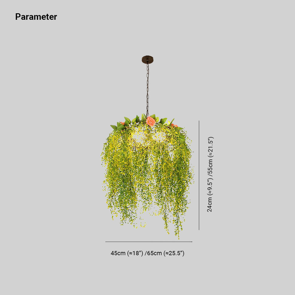 Ritta Design LED Suspension Vert Métal Chambre à coucher Salon