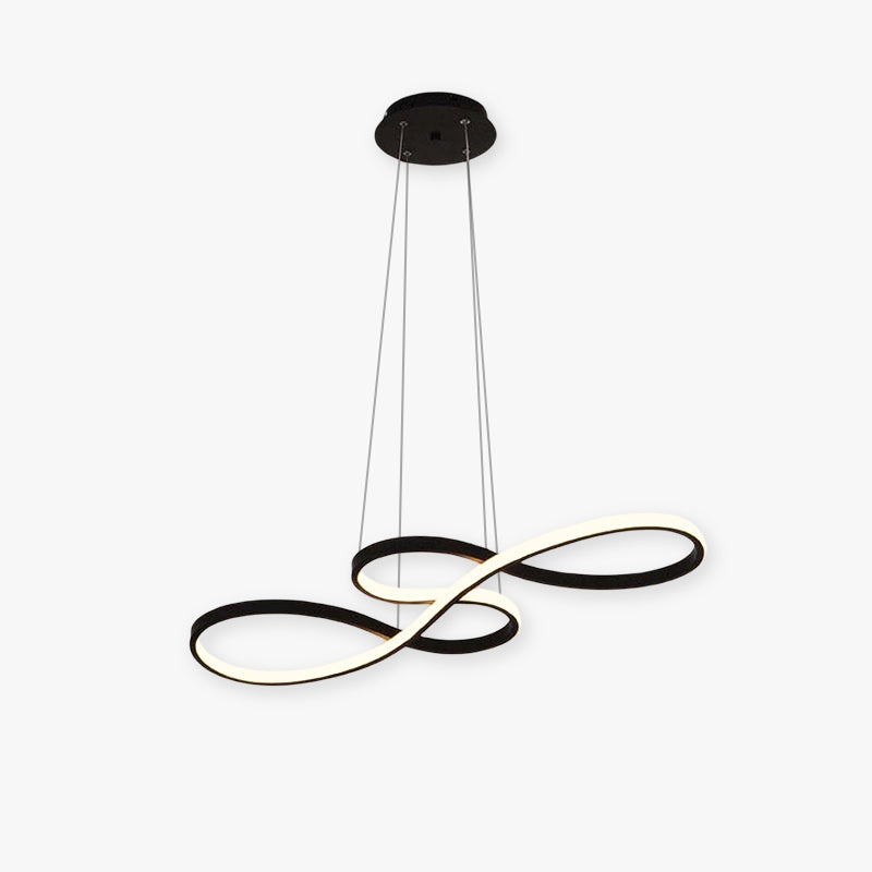 Arisha Suspension Linéaire Nordique Noir/Blanc/Or, Chambre