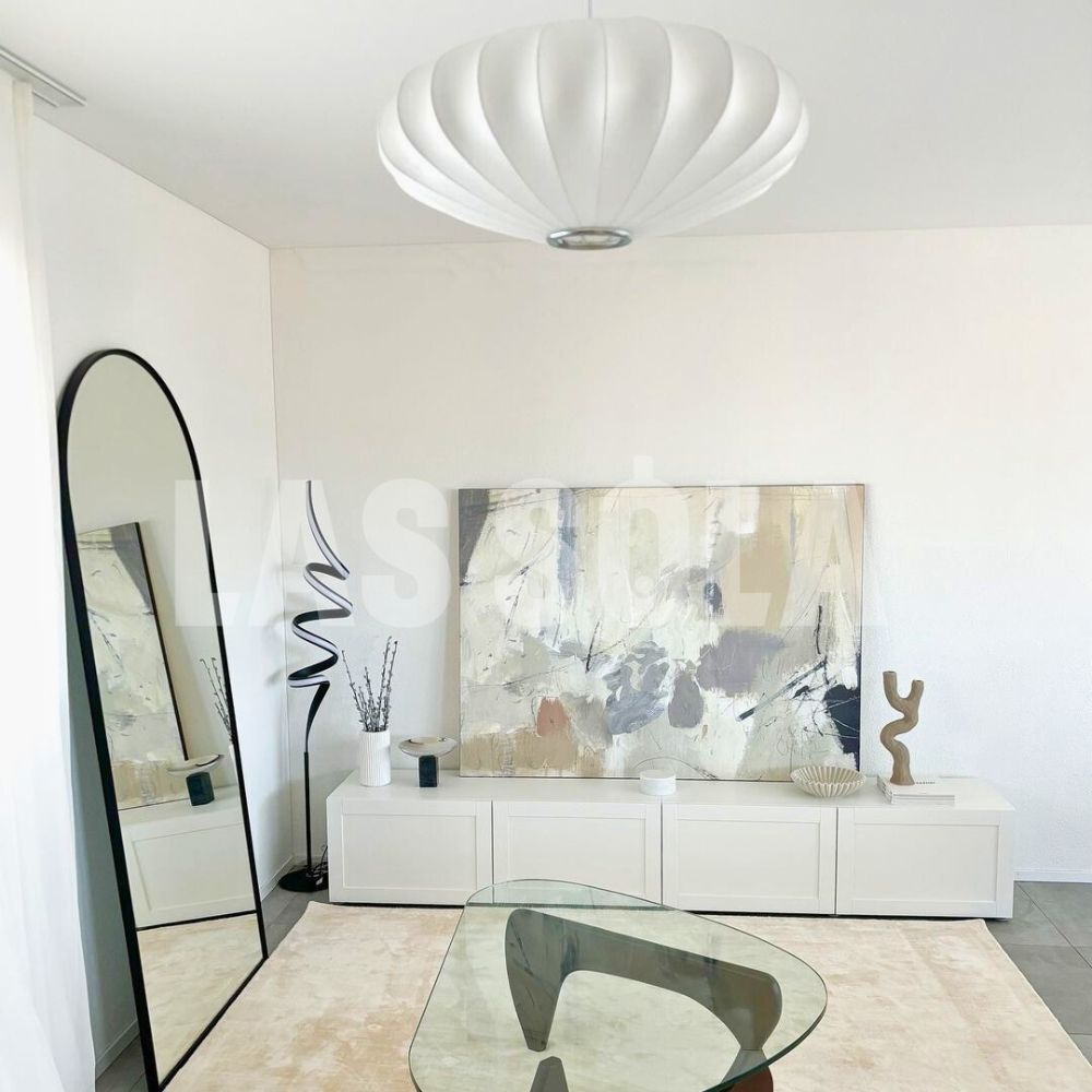Ritta Suspension Vintage, Métal/Tissu, Blanc, Bar
