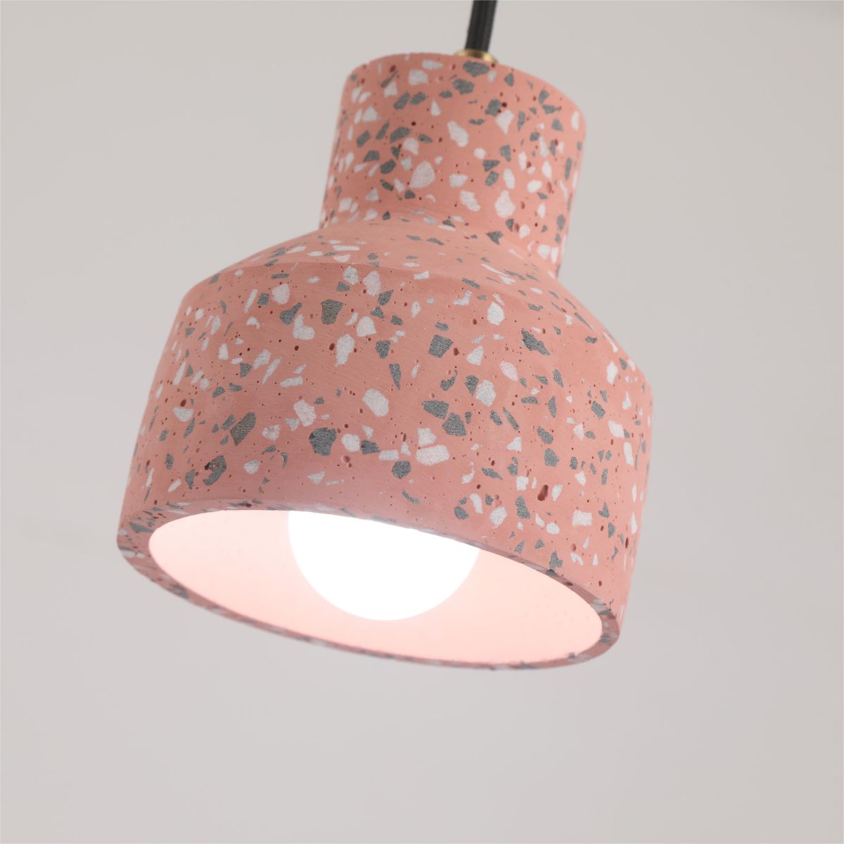 Valentina Suspension Rond Décor Nordique, Métal/Ciment, 4 Couleur, Salon