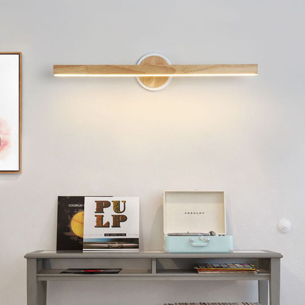 Muto Design LED Applique Murale à Miroir Rectangulaire Moderne Bois Salle de Bain/Chambre