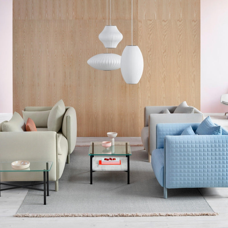 Ritta Suspension Vintage, Métal/Tissu, Blanc, Bar
