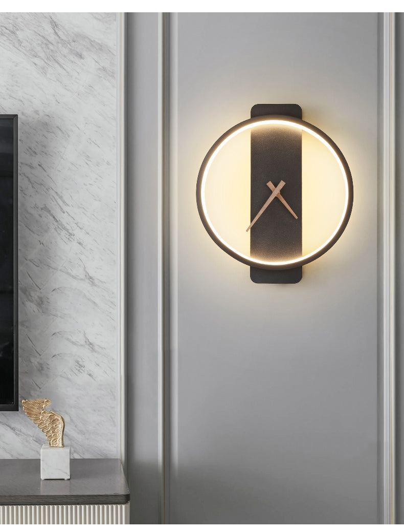 Arisha Applique Murale Ronde/Carrée Moderne, Or/Noir