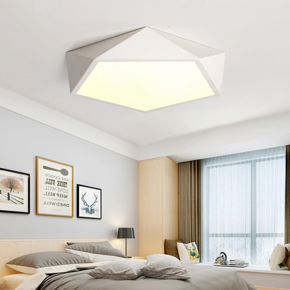 Arisha Design LED Plafonnier Simple Moderne Métal Noir/Blanc Salon