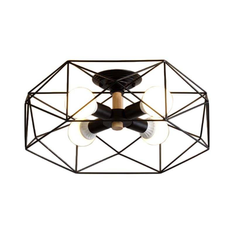 Arisha Moderne LED Plafonnier Doré/Blanc Métal Salon Chambre à coucher