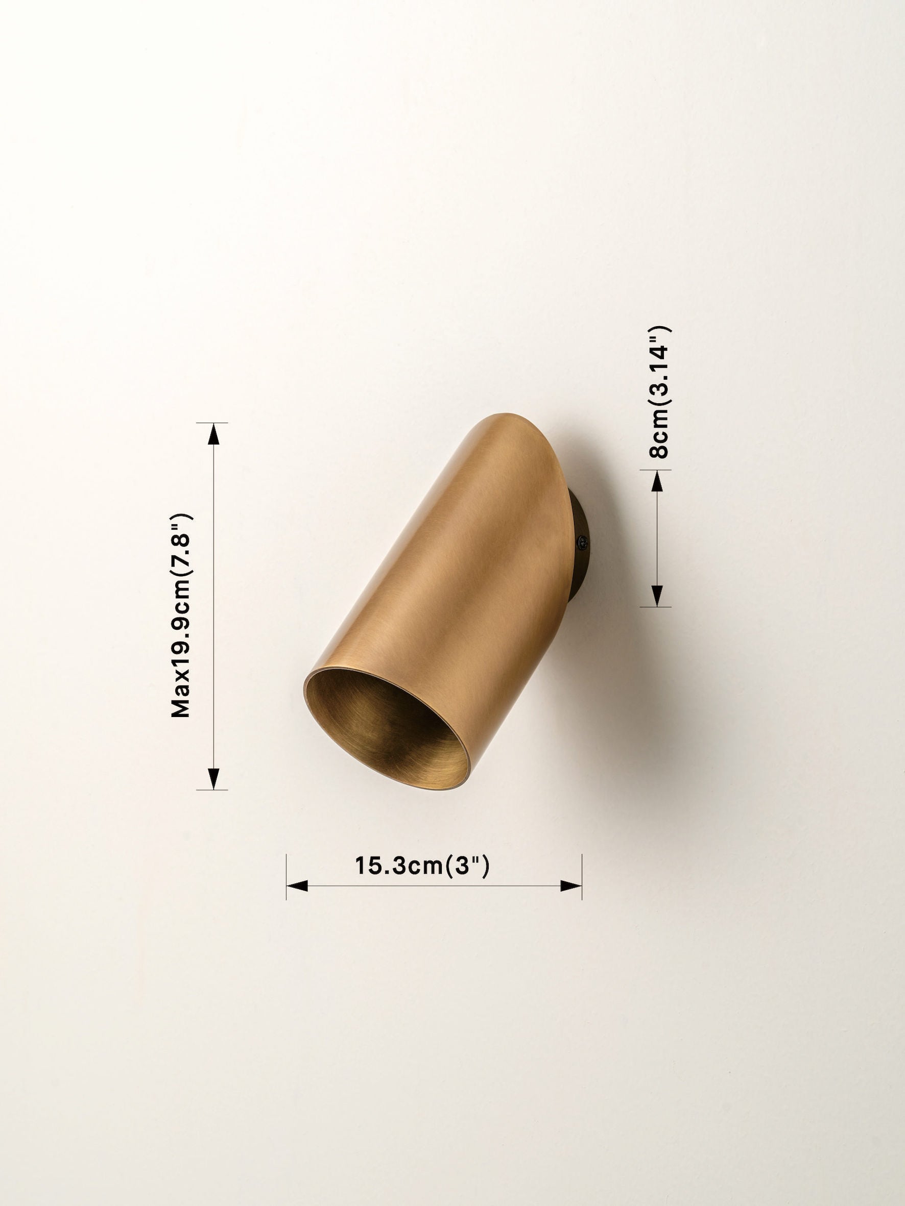 Guilla - Spot cylindrique coudé en laiton