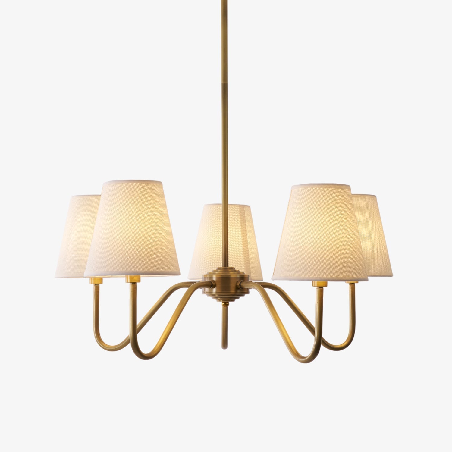 Opaluxe Brass Chandelier - Blowlighting