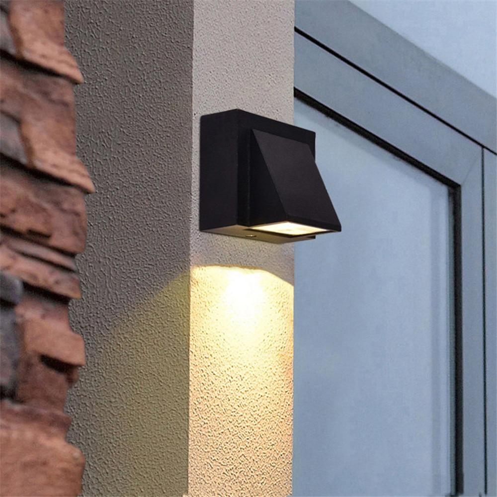 Ray Applique Murale Linéaire Moderne Simple, Métal, LED, Noir, Jardin