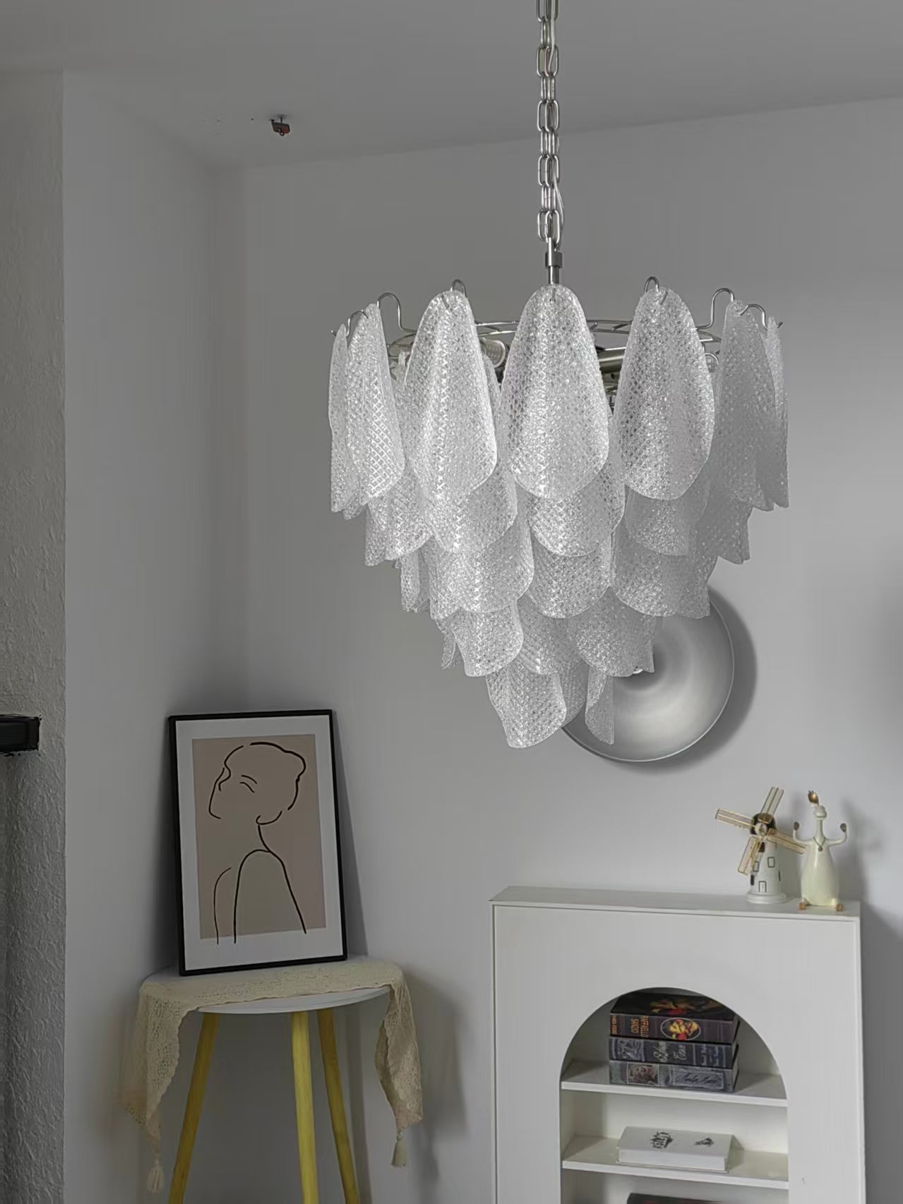 Murano Lustre Élégant en Verre Goutte