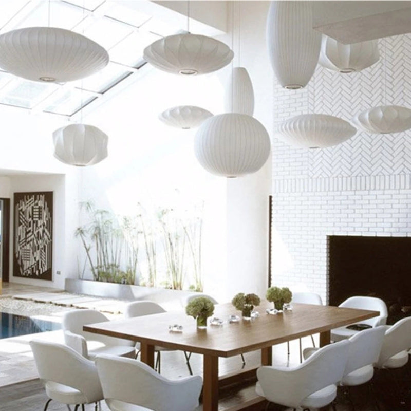 Ritta Suspension Vintage, Métal/Tissu, Blanc, Bar