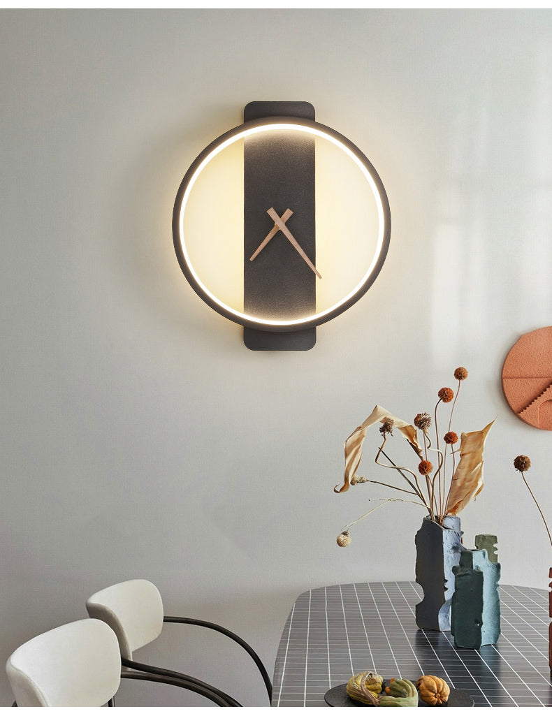 Arisha Applique Murale Ronde/Carrée Moderne, Or/Noir