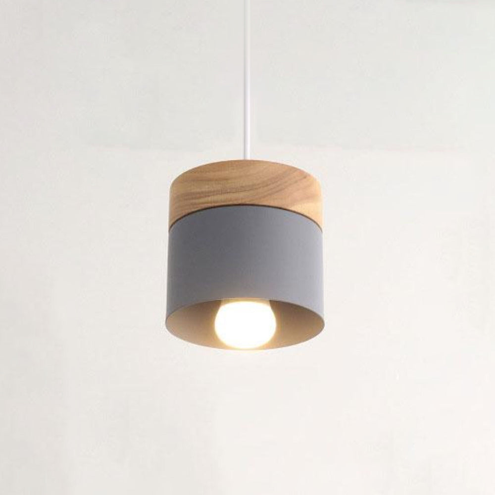 Valentina Suspension LED Macaron Nordique Métal/Bois Chambre