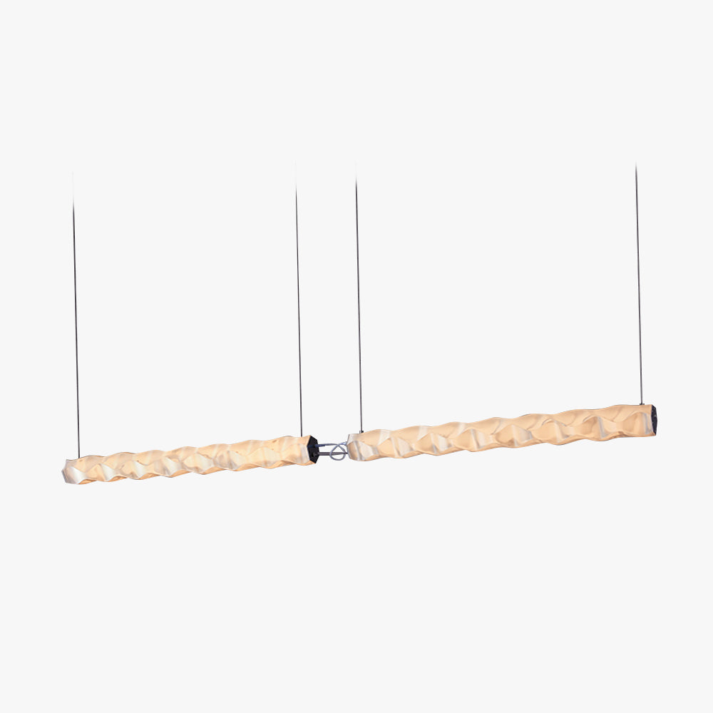 Arisha Suspension Linéaire Moderne, Metal/PET, Blanc, Salon