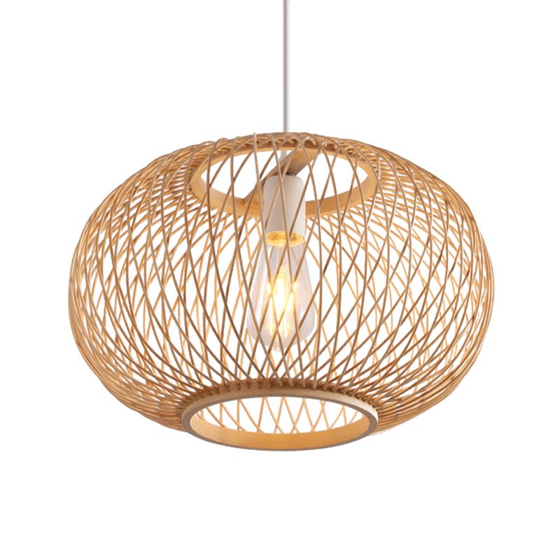 Ritta Vintage LED Suspension Acrylique Rotin Salle à Manger Chambre à coucher