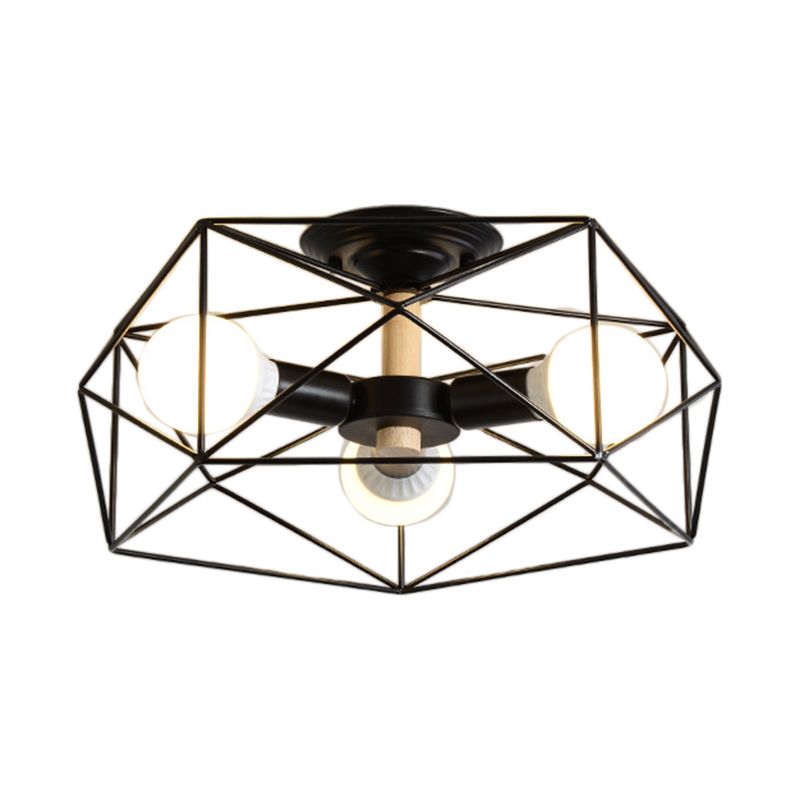 Arisha Moderne LED Plafonnier Doré/Blanc Métal Salon Chambre à coucher