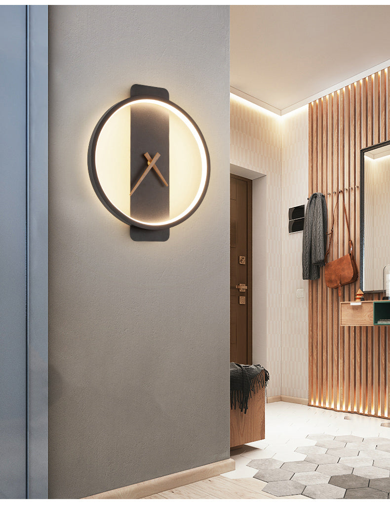 Arisha Applique Murale Ronde/Carrée Moderne, Or/Noir