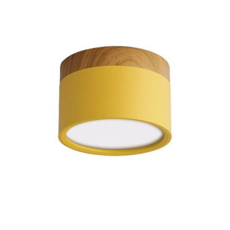 Aria Petit Plafonnier Led Multicolor Bois Nordique, Couloir