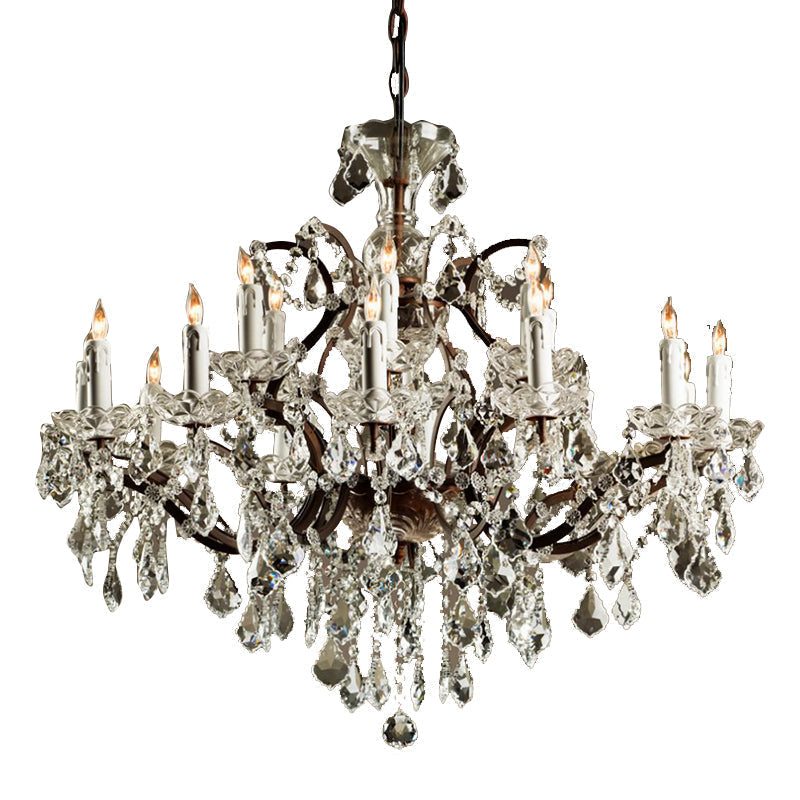 Silva Lustre décoratif Moderne, Métal/Cristal,  Rouille, Salon