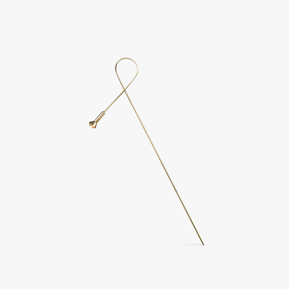 Arisha Linéaire Moderne LED Lampadaire Doré Or Métal/Acrylique Extérieur