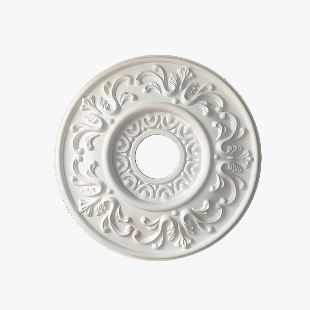 Ray Plaque de Plafond en Plâtre Vintage de style français, Accessoires d'éclairage, 4 Style