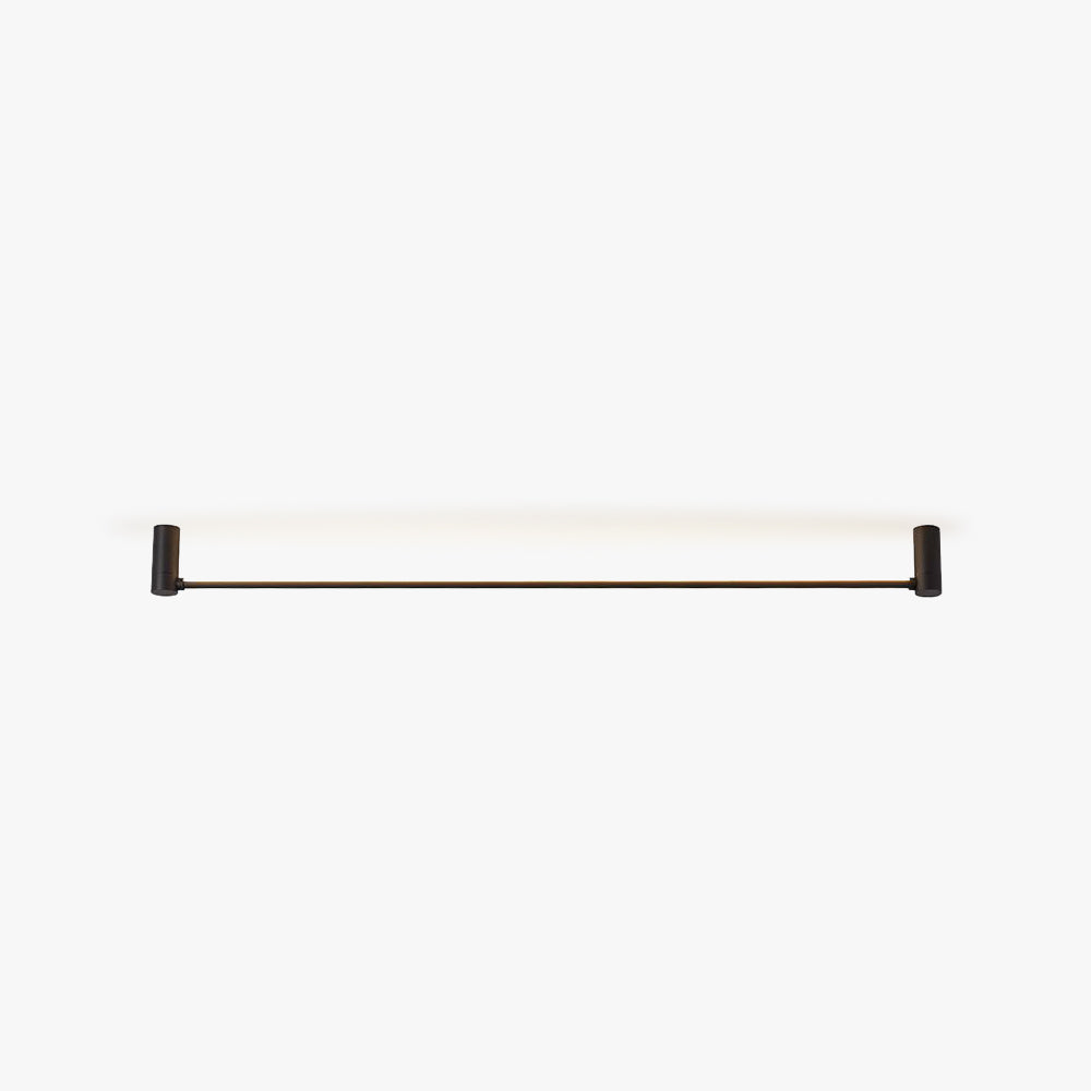 Ray Plafonnier Linéaire Minimaliste Métal/Acrylique Noir Salon/Chambre à Coucher