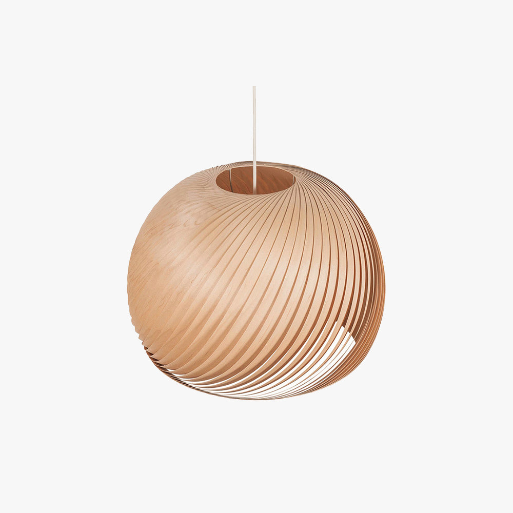 Muto Suspension Globe Naturel, Bois/Metal, Marron/Bois, Salon
