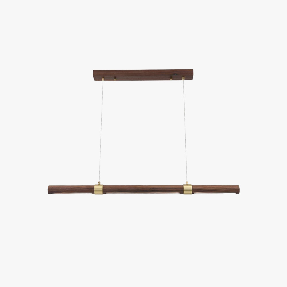 Muto Design Italien Luminaires Suspensions Linéaire Rustique Métal/Acrylique Bois Cuisine/Chambre