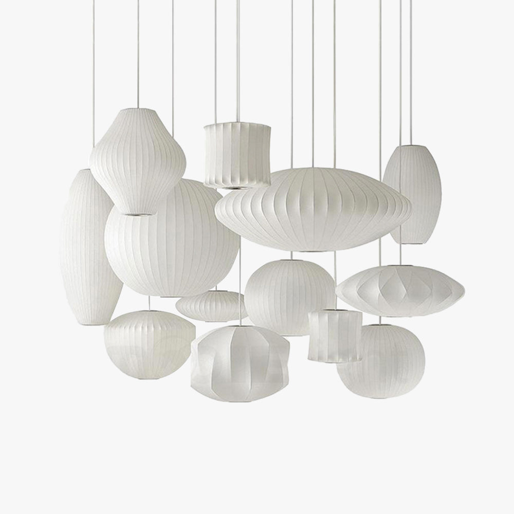 Ritta Suspension Vintage, Métal/Tissu, Blanc, Bar