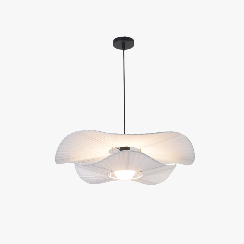 Ritta Suspension Petale Retro, Metal/Tissu, Blanc, Chambre à Coucher