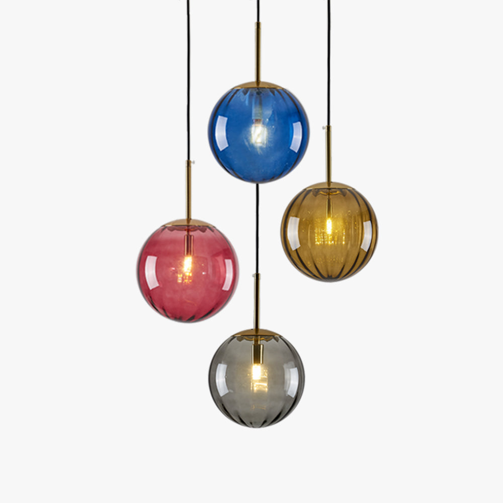 Valentina Suspension Boule Moderne, Métal/Verre