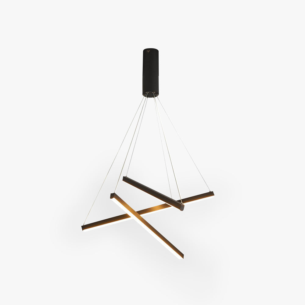 Arisha Luminaires Suspensions Linéaire Simple LED Moderne Métal Ferreux Salon
