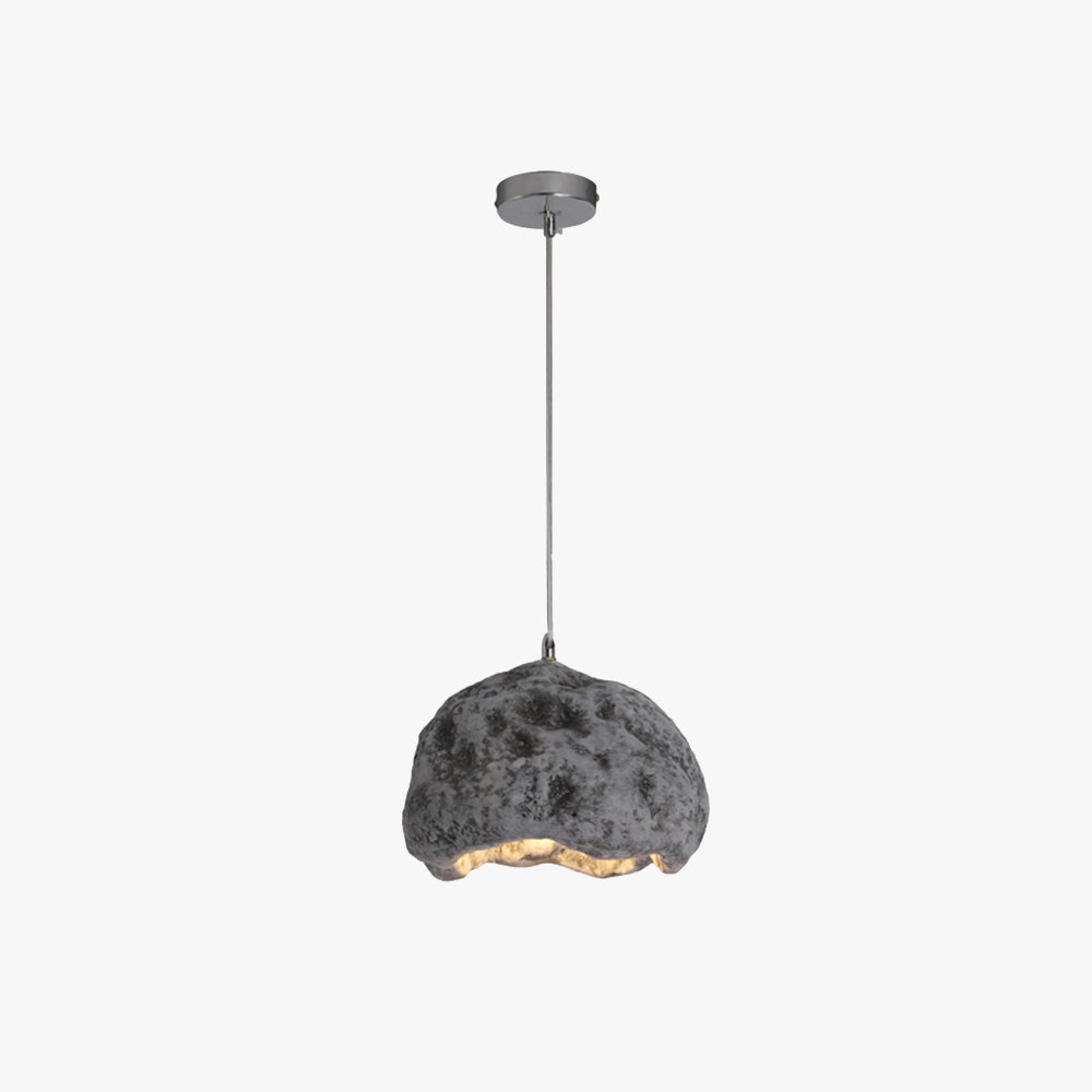 Avi Suspension Irrégulier Naturelle, Résine/Acrylique, Bois/Gris/Laiton, Chambre