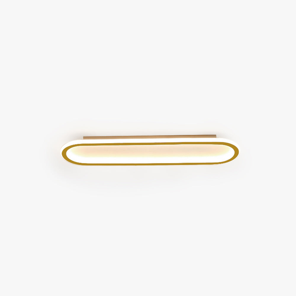 Arisha Plafonnier Ovale Minimaliste Noir/Or/Doré Rosé