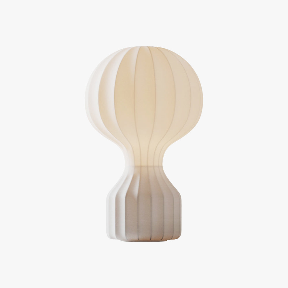 Ritta Lampe de Table Simple, Métal/Soie, Blanc, Chambre à Coucher