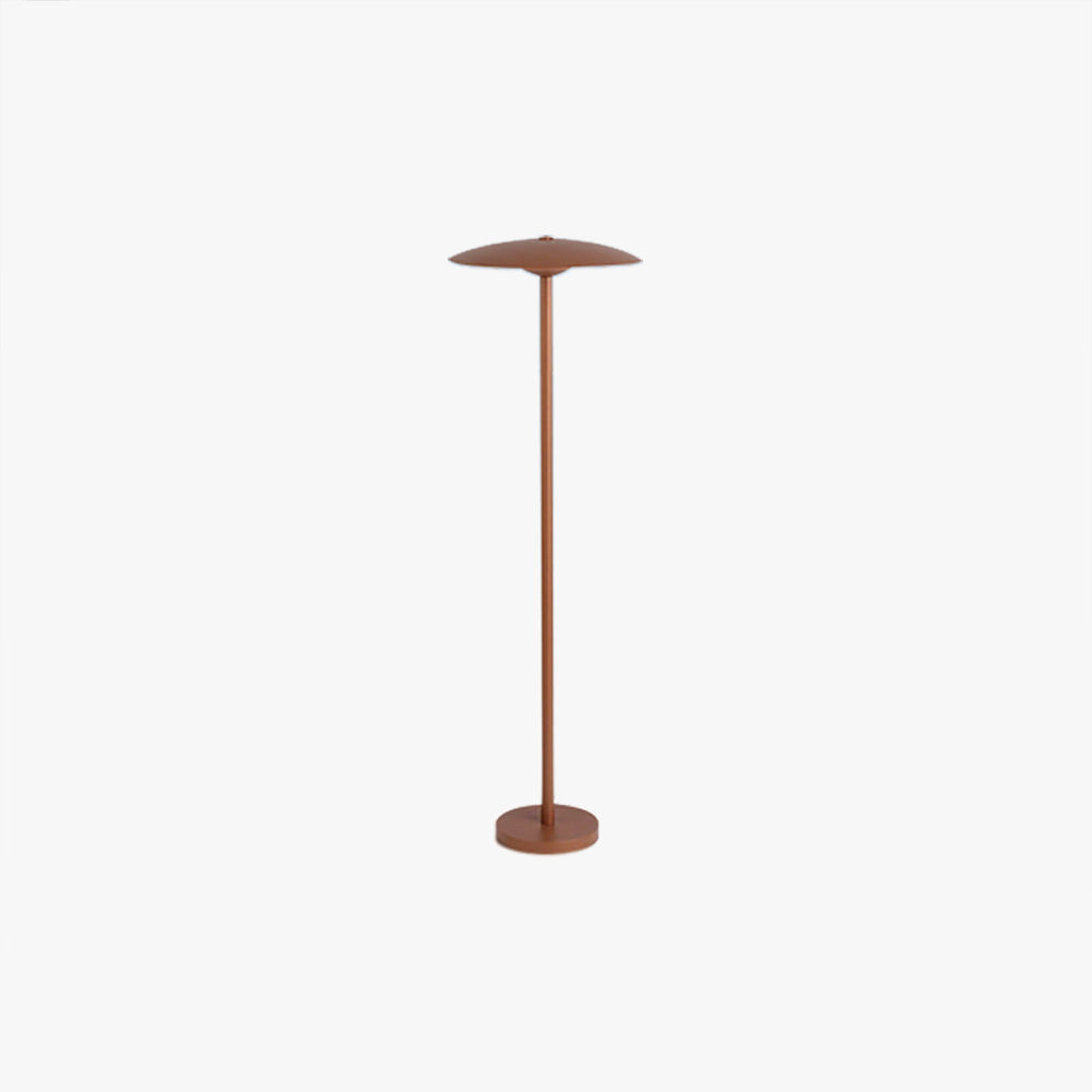 Arisha Lampadaire Parapluie Moderne, Métal, Noir/Café, Extérieur