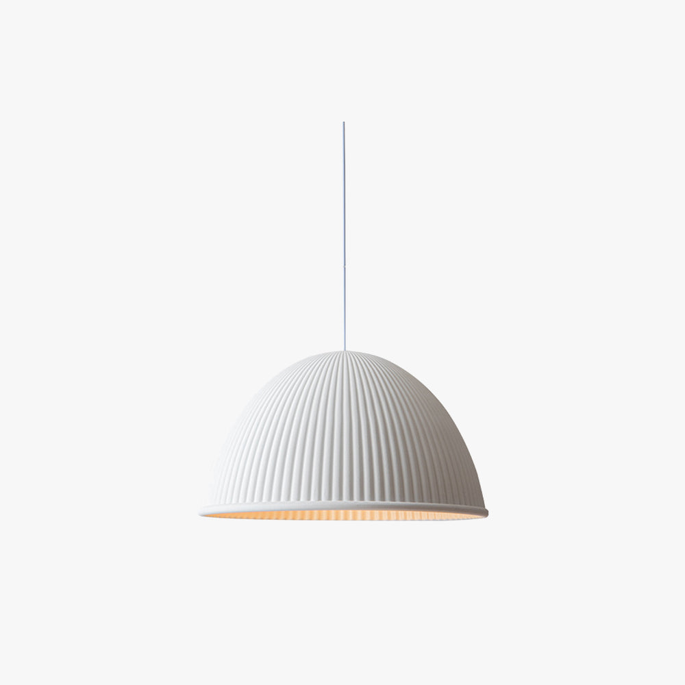 Valentina Suspension Dôme Moderne, Résine, Blanc/Noir/Gris, Librairie/Chambre à Coucher