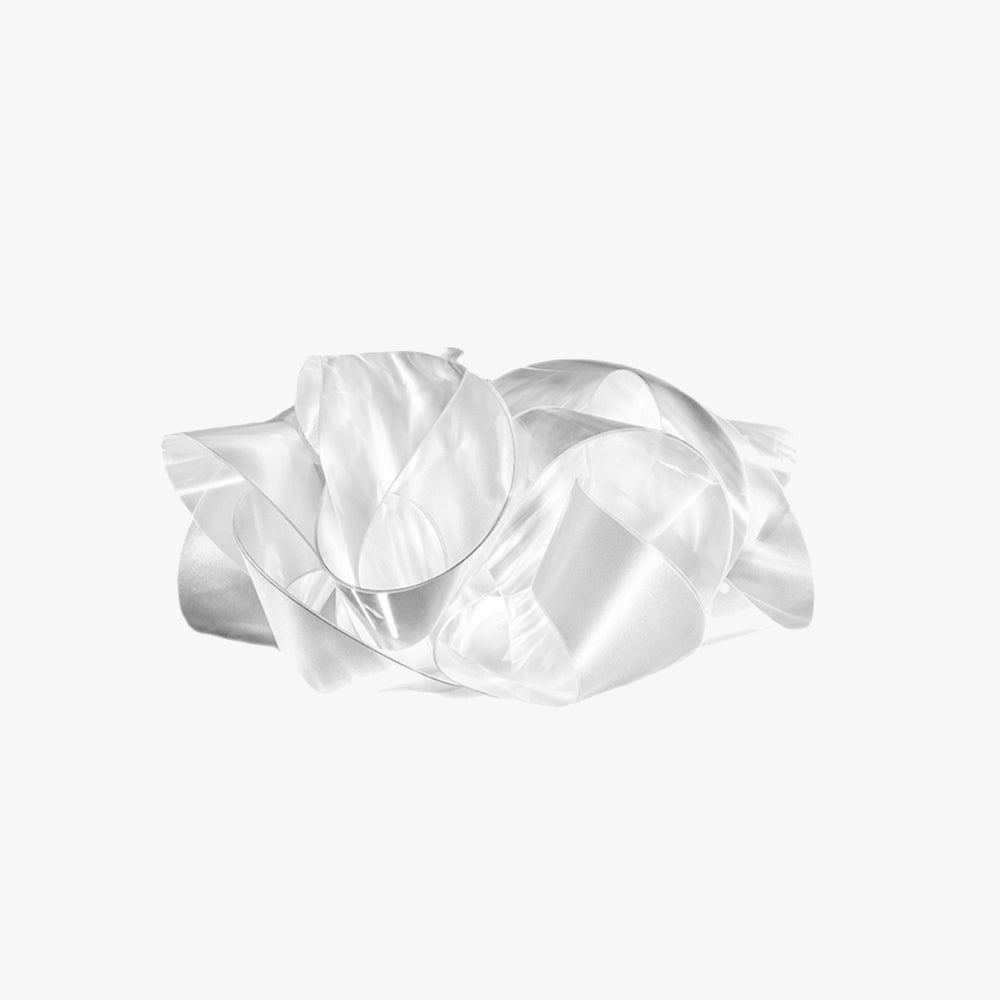 Arisha Suspension Fleur Simple, PVC, Blanc, Salon